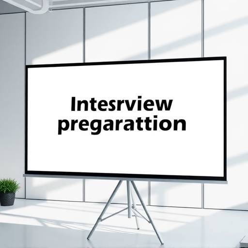 Ein Screenshot von einer Präsentation über Interviewvorbereitung.