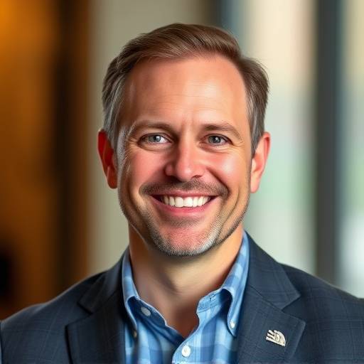 Lachendes Porträt von David Schneider, einem erfolgreichen Kandidaten